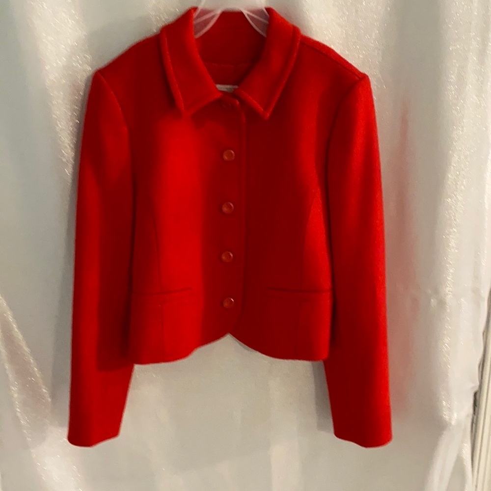 Red Wool Jacket - image 1